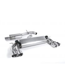 Ligne cat-back MILLTEK SSXAU398 resonated sorties Quad 100mm GT100