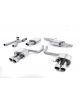 Ligne cat-back MILLTEK SSXAU506 sorties Quad 100mm GT100