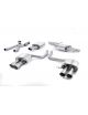 Ligne cat-back MILLTEK SSXAU507 sorties Quad 100mm GT100
