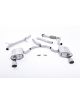 Ligne cat-back MILLTEK SSXAU617 non-resonated sorties dual 100mm GT100