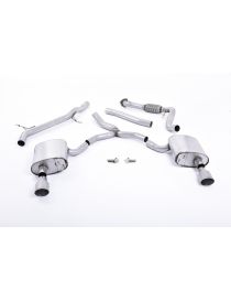 Ligne cat-back MILLTEK SSXAU617 non-resonated sorties dual 100mm GT100