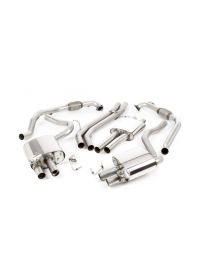 Ligne cat-back MILLTEK SSXAU682 resonated sorties Quad 100mm GT100