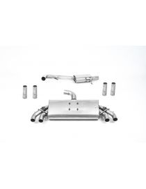 Ligne cat-back MILLTEK SSXAU788 resonated sorties Quad 100mm GT100