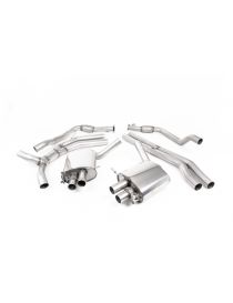 Ligne cat-back MILLTEK SSXAU813 sorties titanes ovales