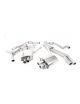 Ligne cat-back MILLTEK SSXAU842 resonated sorties cerakote noires ovales