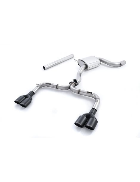 Ligne cat-back MILLTEK SSXVW326 non-resonated sorties black oval