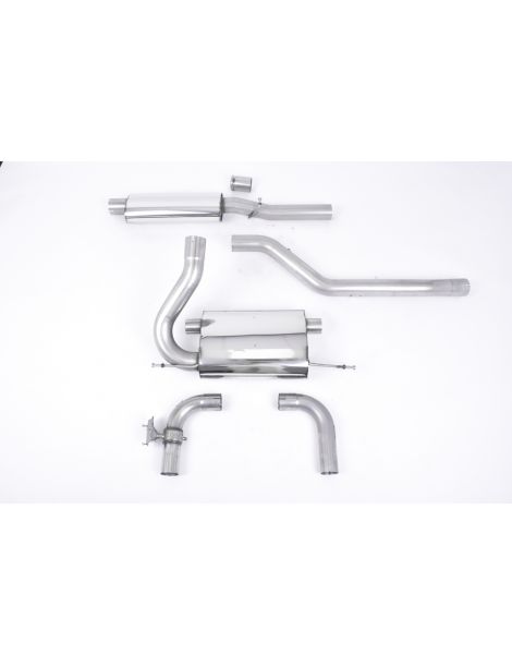 Ligne cat-back MILLTEK SSXFD255 resonated sorties 115mm jet 115