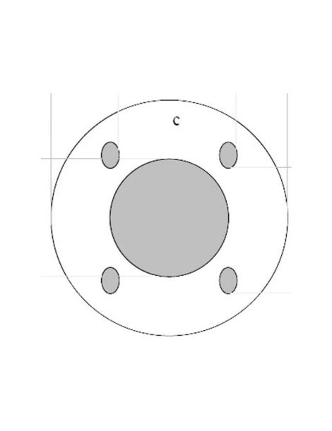 Adaptateur universel PIPERCROSS pour débimètre avec platine 81mm