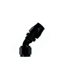 Raccord coudé 45 degrés pour durite DASH AN10 JIC 7/8" coloris NOIR