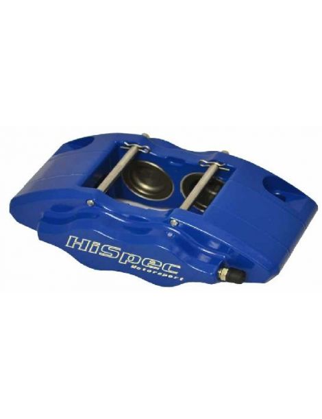 Etrier HISPEC ULTRALITE 4 pistons 34mm fixation radiale pour disque épaisseur 16mm diamètre jusqu'à 280mm, coloris BLEU