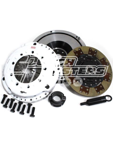 Kit embrayage renforcé CLUTCH MASTERS Série FX300 avec disque kevlar amorti et volant moteur allégé référence 03CM2-HDTZ-SK