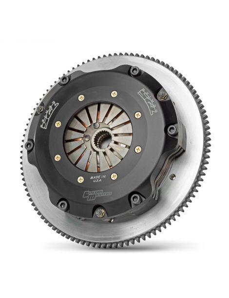 Kit embrayage renforcé bi-disques 184mm CLUTCH MASTERS Série 725 (compétition) avec volant moteur allégé référence 02017-TD7R-SH