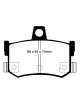 Plaquettes de frein EBC Brakes Jaune / Yellowstuff référence DP4662/2R (le jeu)