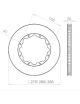 Disque de frein HISPEC 285x26mm fixation rigide 8x166mm, finition rainures droites
