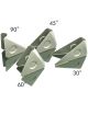 Gousset renfort arceau angle 90° acier, fermé
