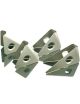 Gousset renfort arceau angle 45° acier, ouvert
