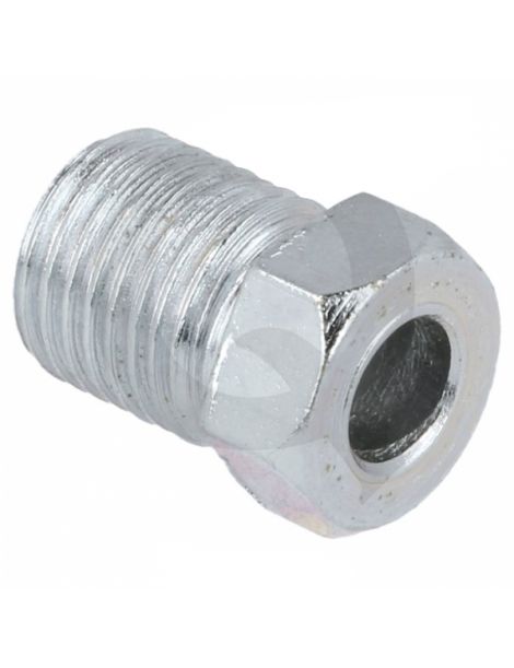 Raccord mâle M12x125 acier alésage 6.5mm longueur 18.6mm pour tuyau rigide