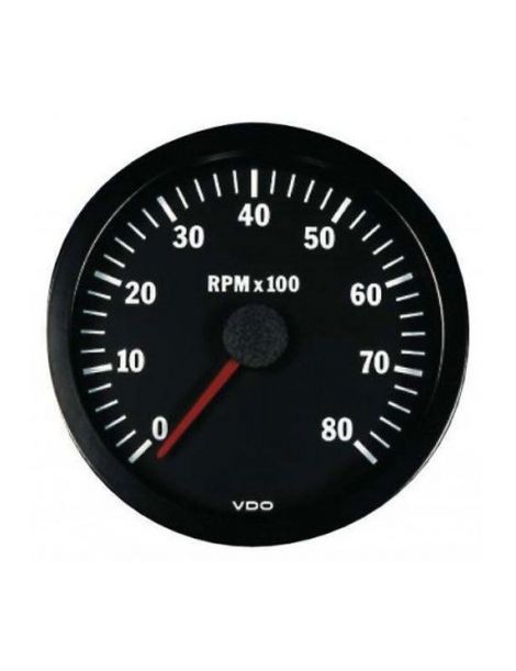 Compte tours VDO 0-8000 tr/min pour moteur 4, 6, 8 cylindres essence / diesel