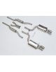 Ligne cat-back MILLTEK SSXAU046 resonated sorties twin 76.2mm special