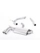 Ligne cat-back MILLTEK SSXVW149 non-resonated sorties twin 80mm jet