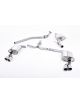 Ligne cat-back MILLTEK SSXAU303 sorties twin 80mm GT80