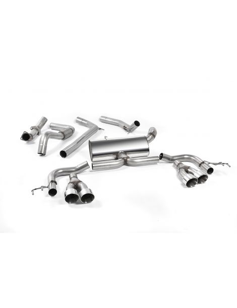 Ligne cat-back MILLTEK SSXHO228 sorties quad 100mm GT100