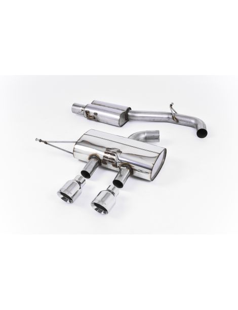Ligne cat-back MILLTEK SSXVW221 resonated sorties dual GT100
