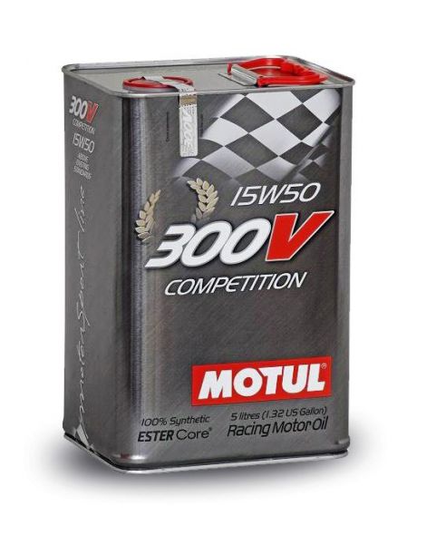 Huile moteur MOTUL 300V 15W50 COMPETITION - Bidon 5L