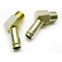 Raccord mâle-mâle 45° Filetage 1/8" NPT - Sortie lisse 5/8"