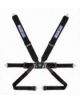 Harnais SPARCO 6 points MONOPLACE noir FIA, Hans, réglettes ALUMINIUM